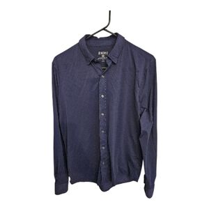Rhone Size Small True Navy Classic Fit Button Down Commuter Sport Shirt